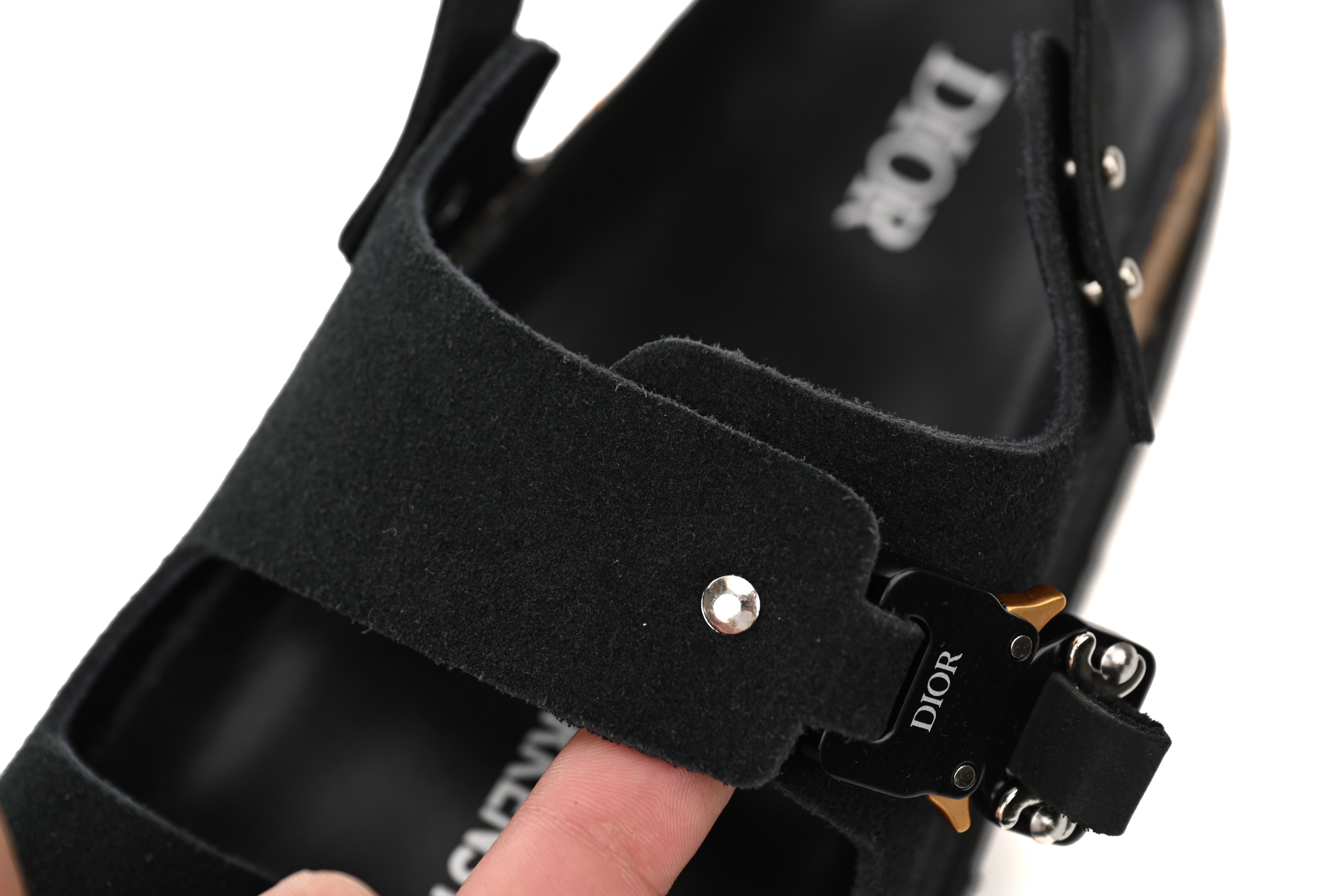 Dior by Birkenstock Milano Sandal Black 3SA117ZSG_H900