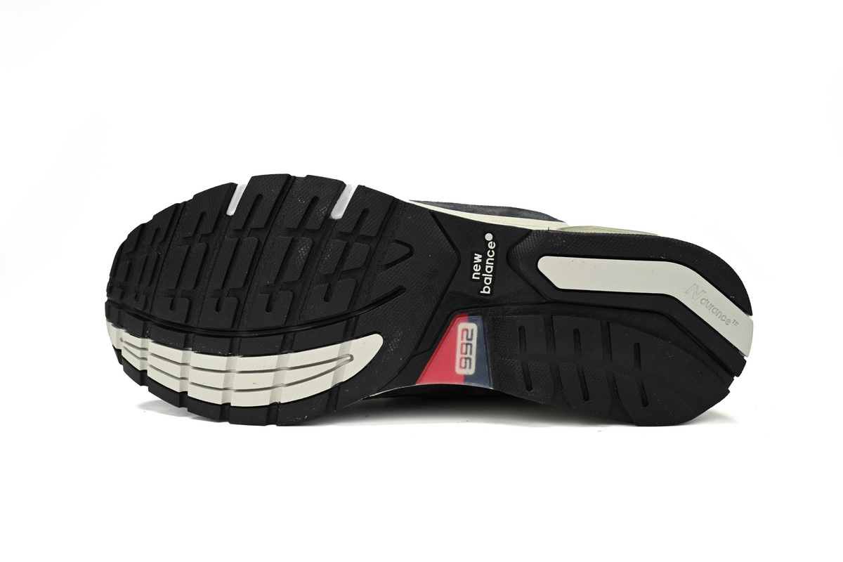 New Balance 992 White, black, and gray M992GG