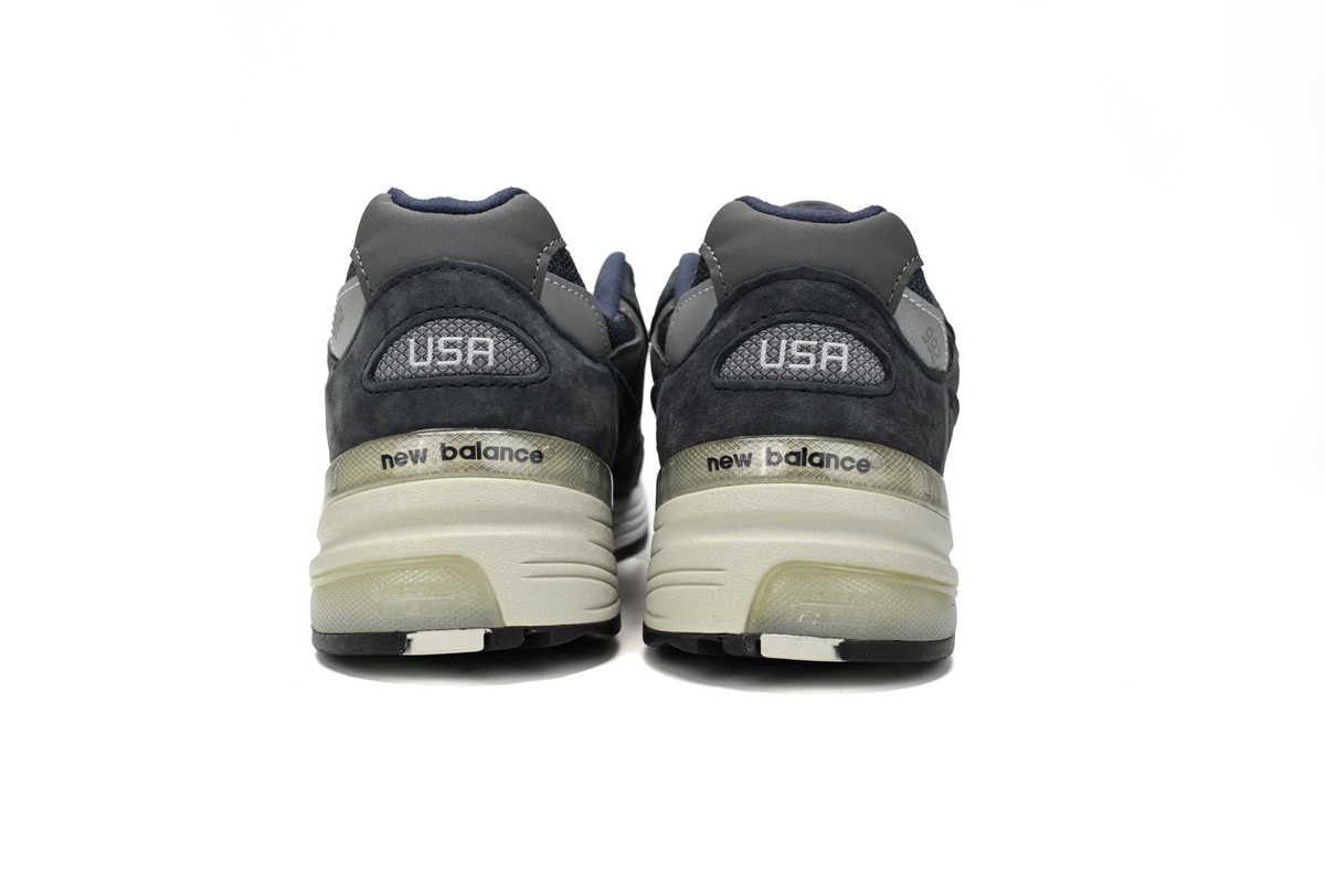 New Balance 992 White, black, and gray M992GG