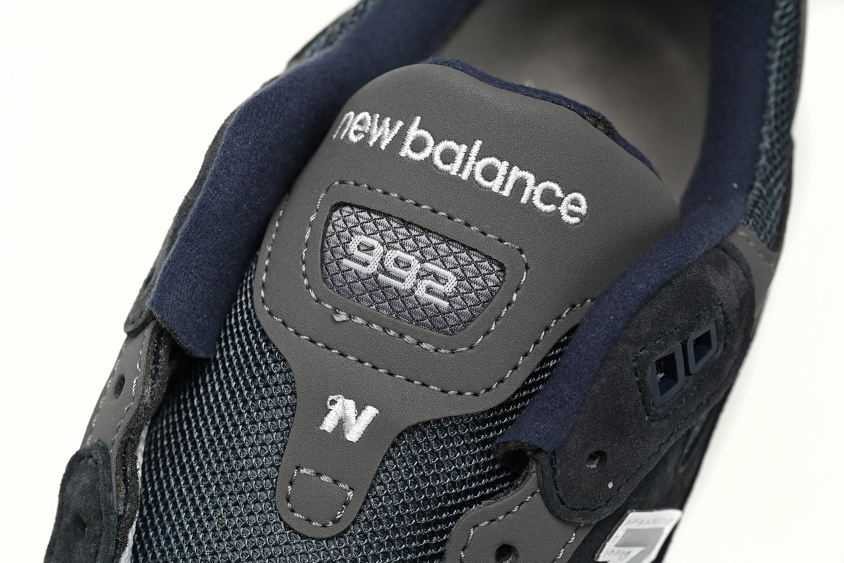 New Balance 992 White, black, and gray M992GG