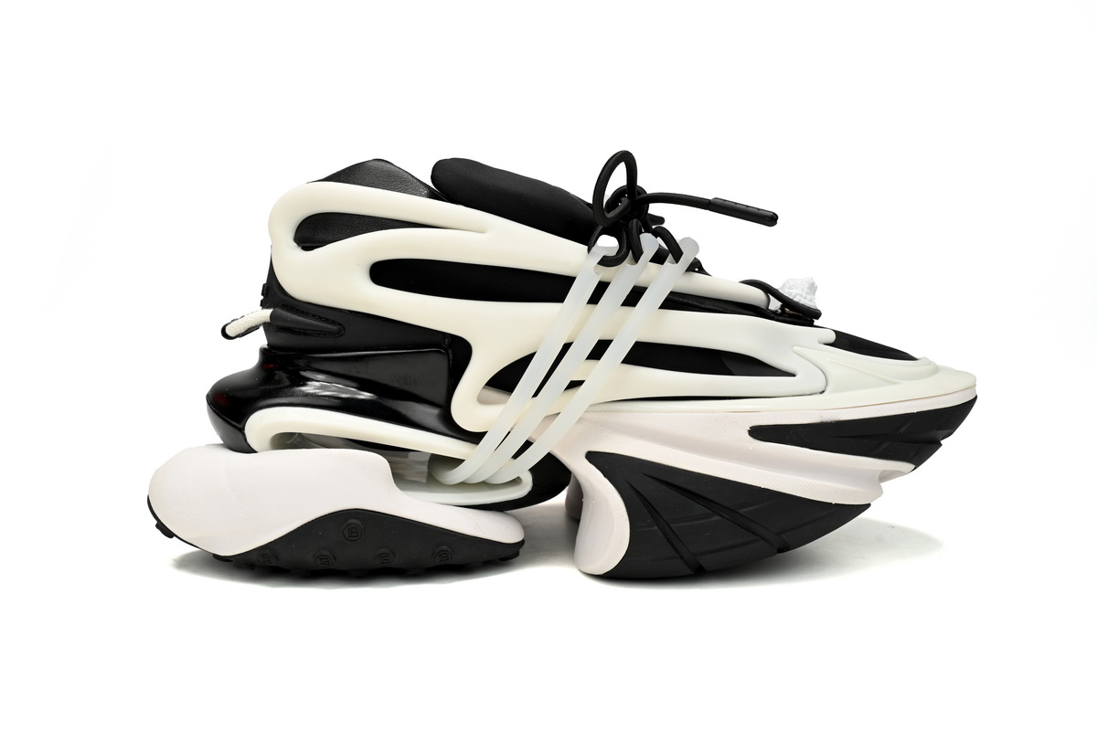 BALMAIN Multikolor Buty sportowe Black And White YM1VJ309