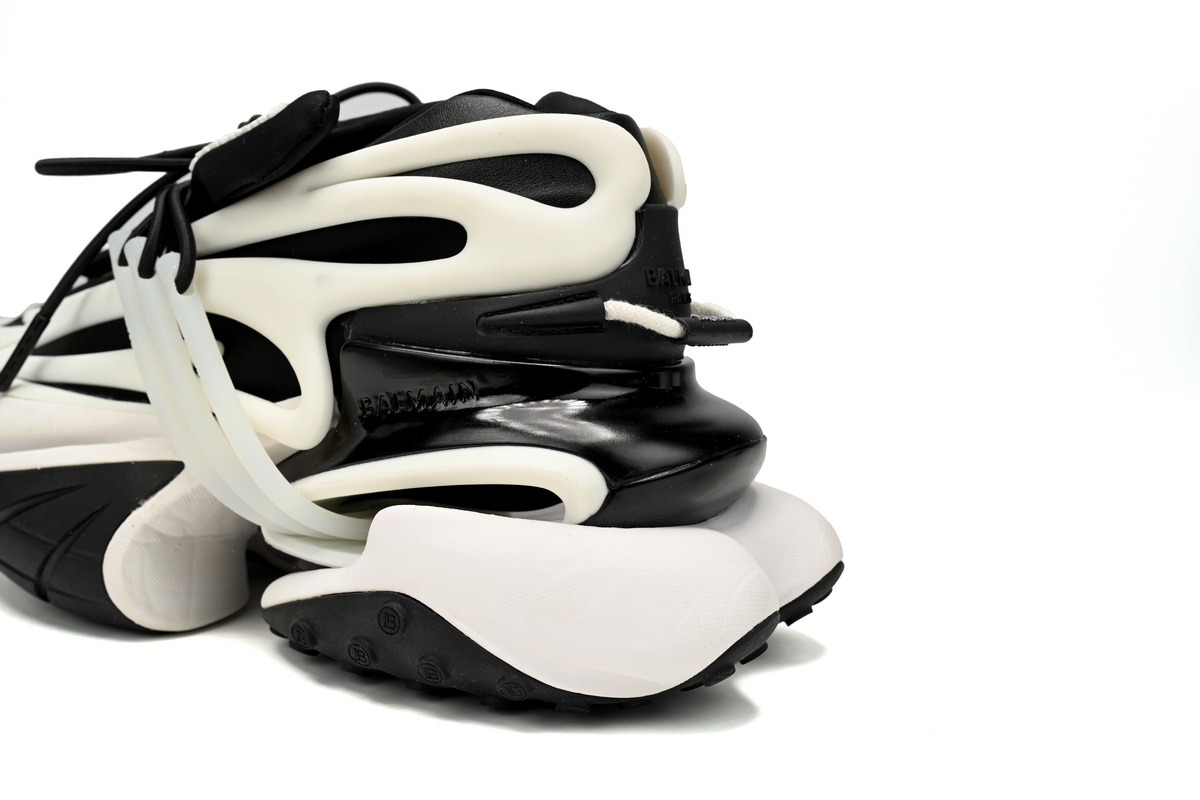 BALMAIN Multikolor Buty sportowe Black And White YM1VJ309