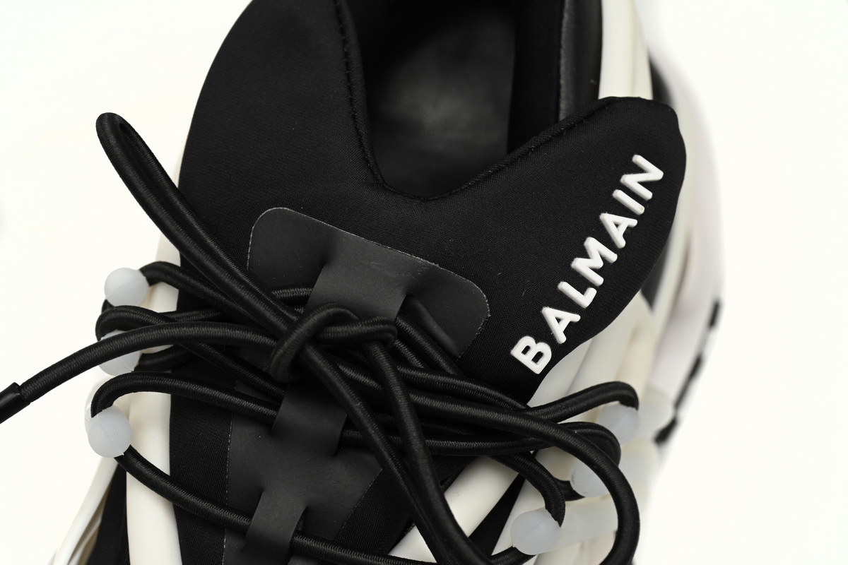 BALMAIN Multikolor Buty sportowe Black And White YM1VJ309
