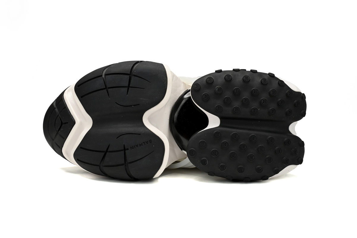 BALMAIN Multikolor Buty sportowe Black And White YM1VJ309
