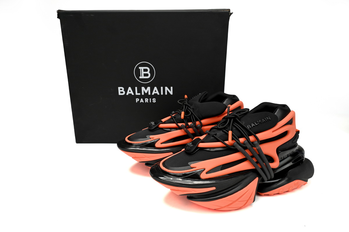 BALMAIN Multikolor Buty sportowe Black orange YM1VJ309