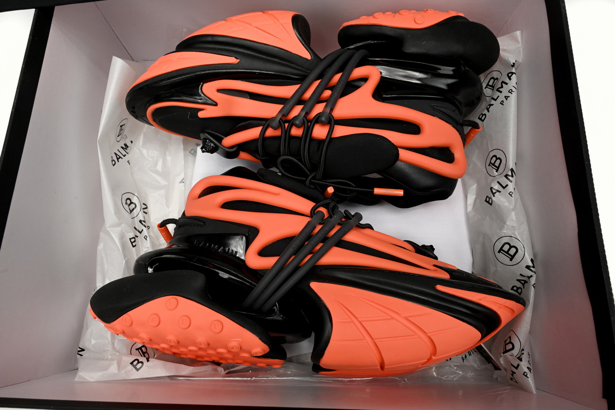 BALMAIN Multikolor Buty sportowe Black orange YM1VJ309