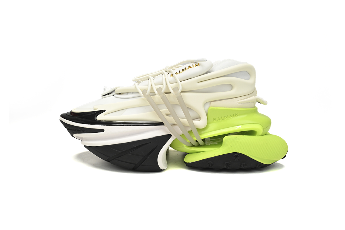 BALMAIN Multikolor Buty sportowe Black white and green YM1VJ309