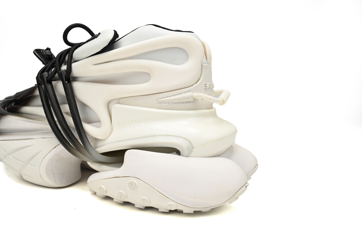 BALMAIN Multikolor Buty sportowe White and Black YM1VJ309