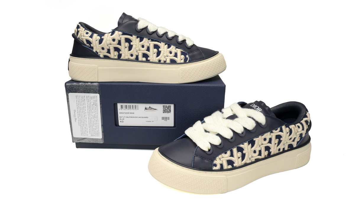Dior B33 Sneakers  Release Deep Dlue Relief 3SN272 ZIR1 6536