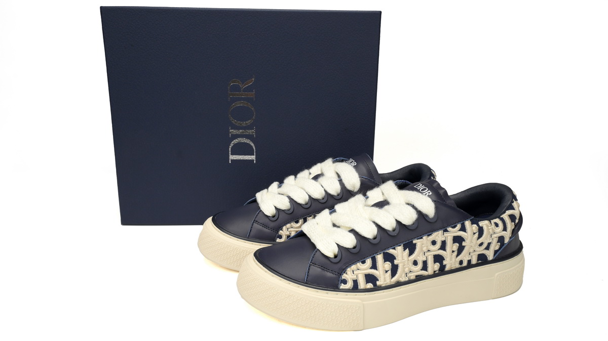 Dior B33 Sneakers  Release Deep Dlue Relief 3SN272 ZIR1 6536