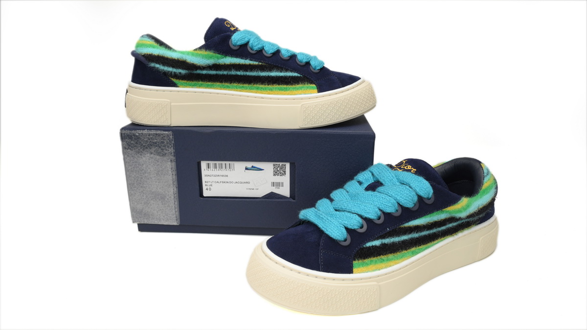 Dior B33 Sneakers Release Navy Dlue Stripes 3SN272 ZIR1 6536