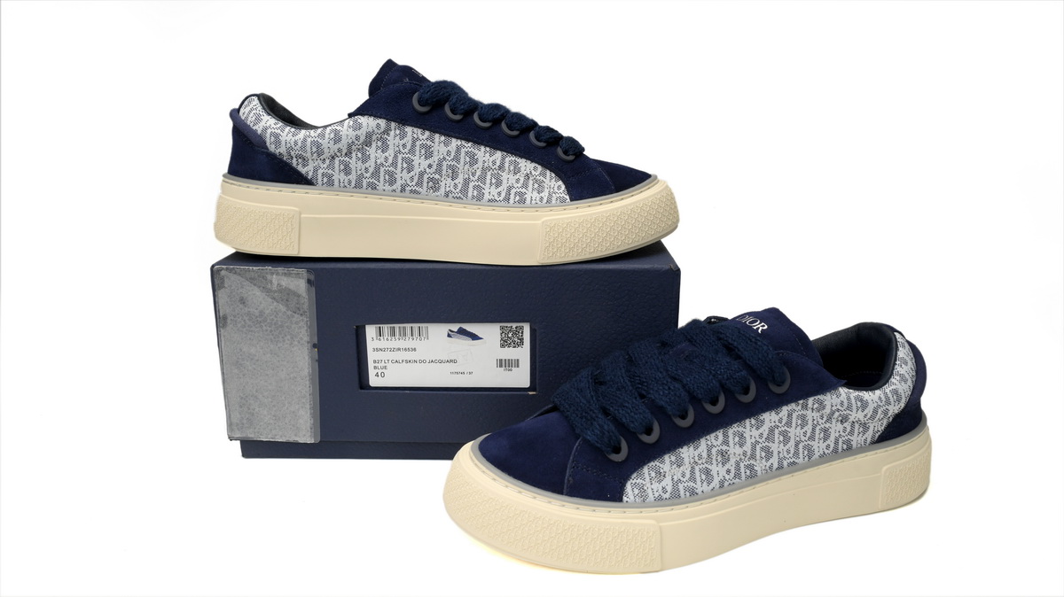 Dior B33 Sneakers Release White Blue 3SN272 ZIR1 6536
