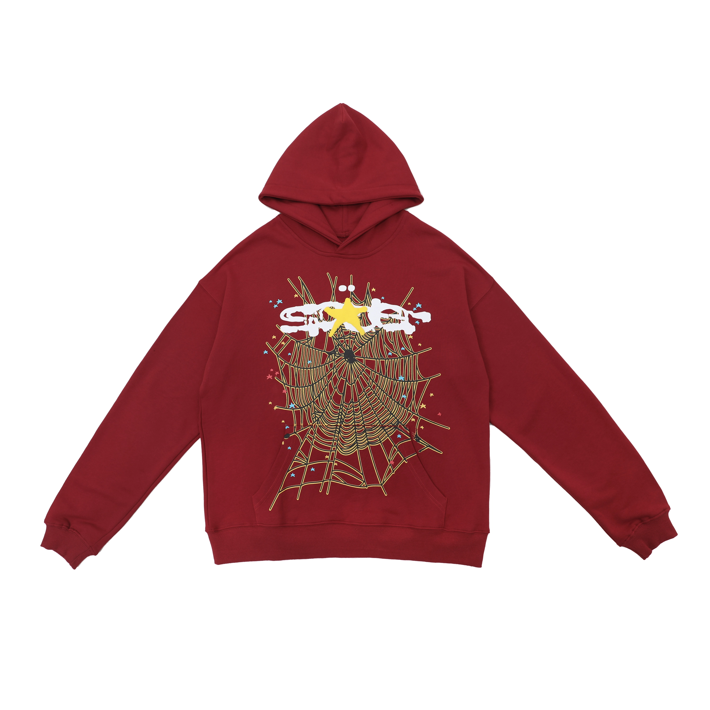 Sp5der Logo Hoodie Red