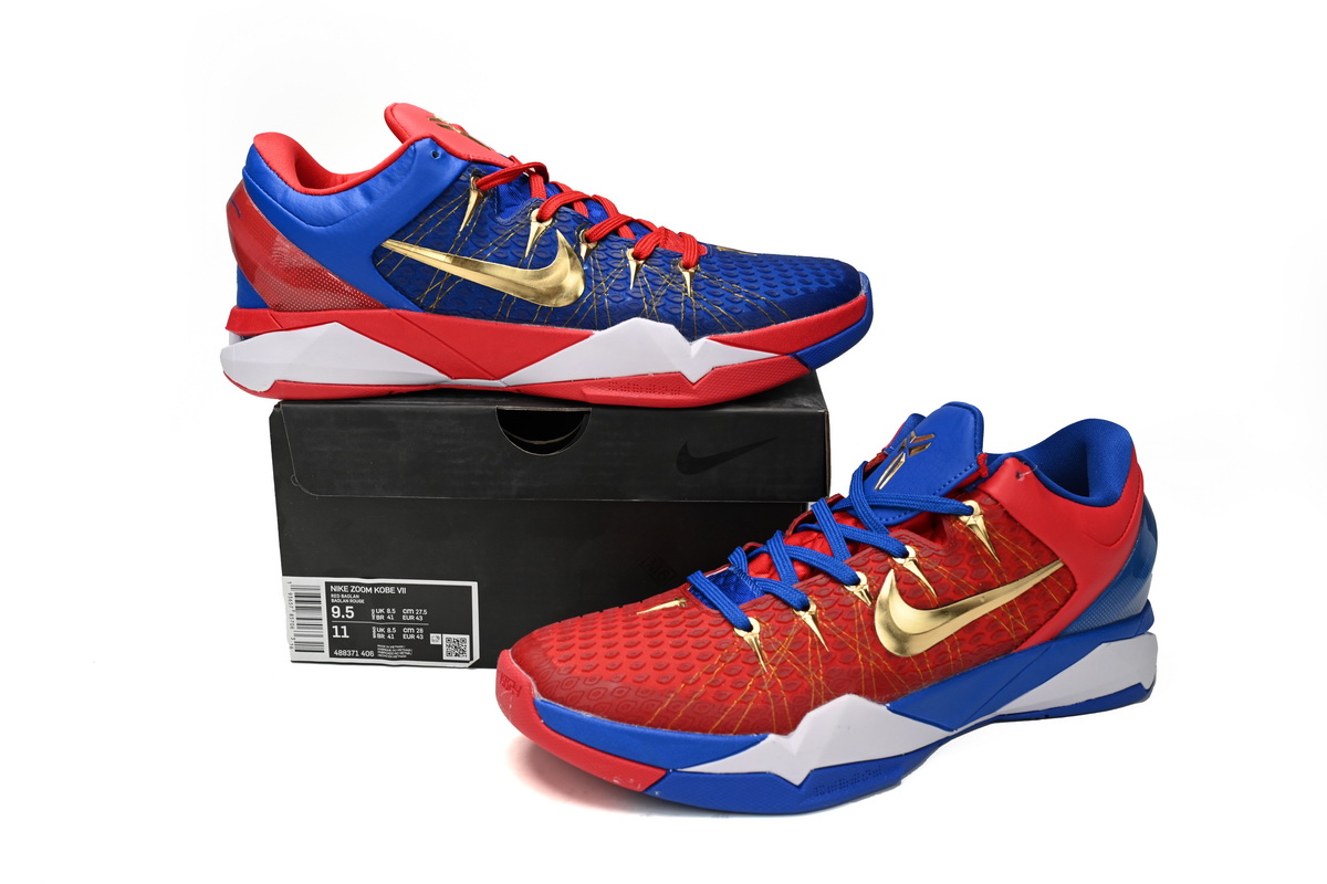 New Sale Nike Zoom Kobe 7 VII Red Royal 488371-406