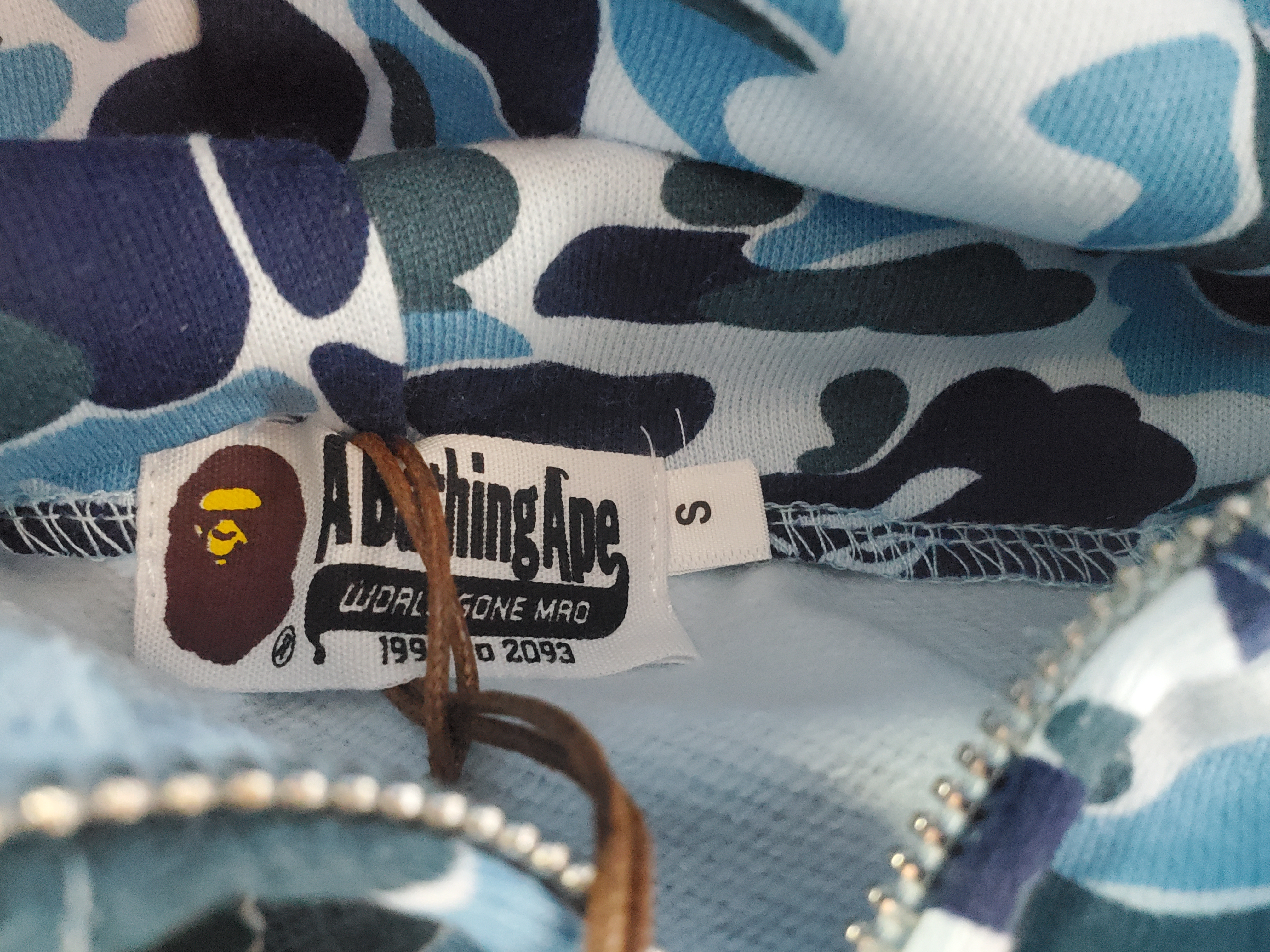 BAPE ABC Camo Shark Zip Hoodie Blue 1J70-314-001