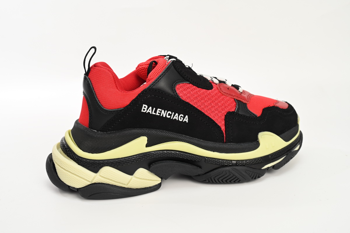 Balenciaga Triple S Black Red Grey 483513 W06E1 1006