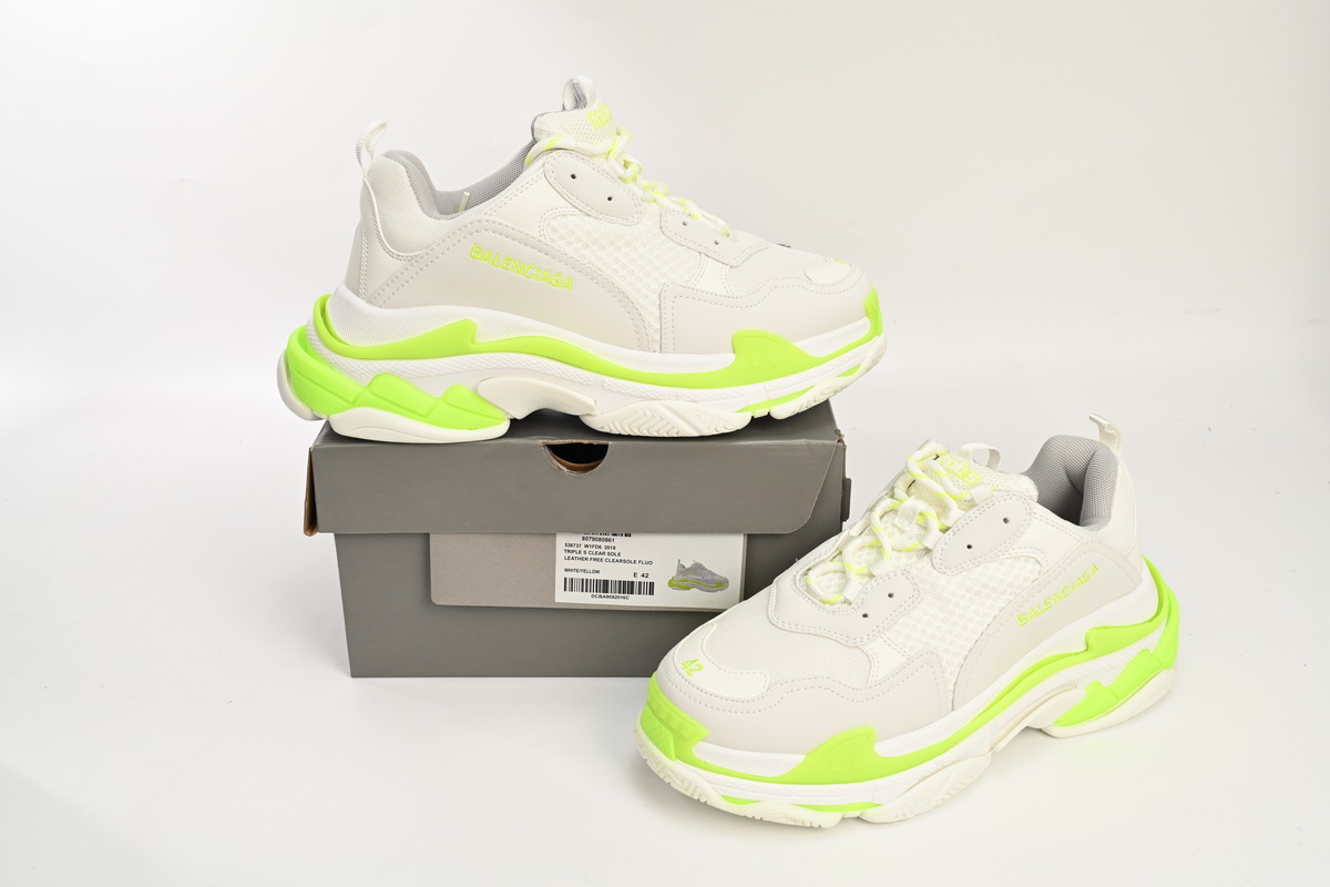 Balenciaga Triple S Fluorescent White 536737 W0901 9088