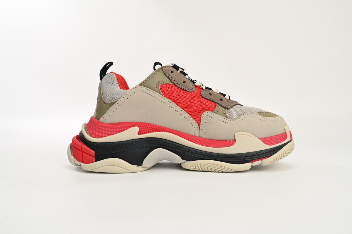 Balenciaga Triple S Red White Dark Grey 541624 W06E2 1863