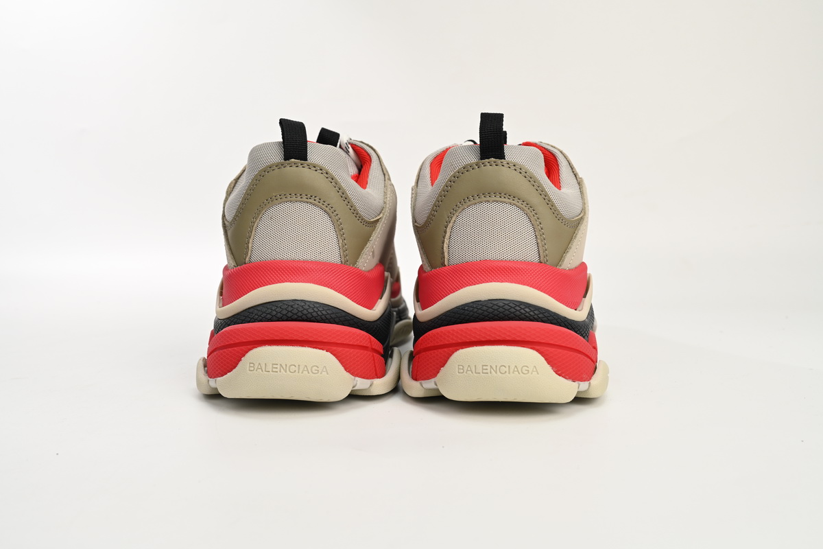 Balenciaga Triple S Red White Dark Grey 541624 W06E2 1863