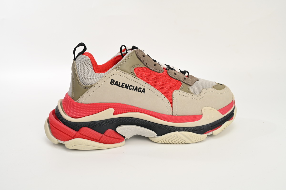 Balenciaga Triple S Red White Dark Grey 541624 W06E2 1863