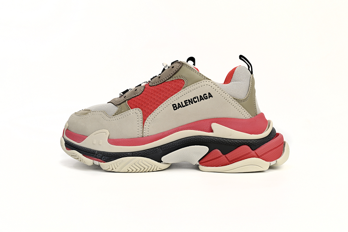 Balenciaga Triple S Red White Dark Grey 541624 W06E2 1863