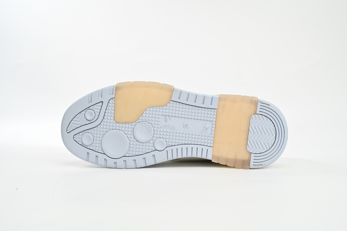 OFF-WHITE Out Of Blue White Blue Discoloration