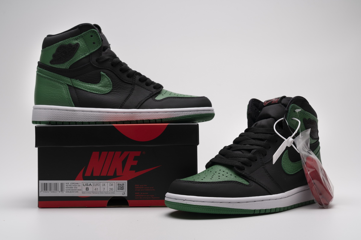 Air Jordan 1 Retro High Pine Green Black 555088-030