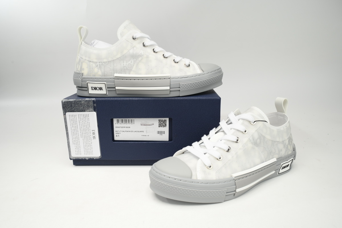 3SN272ZIR 16536 Dior B23 HT Oblique Low Rank Silver Gray