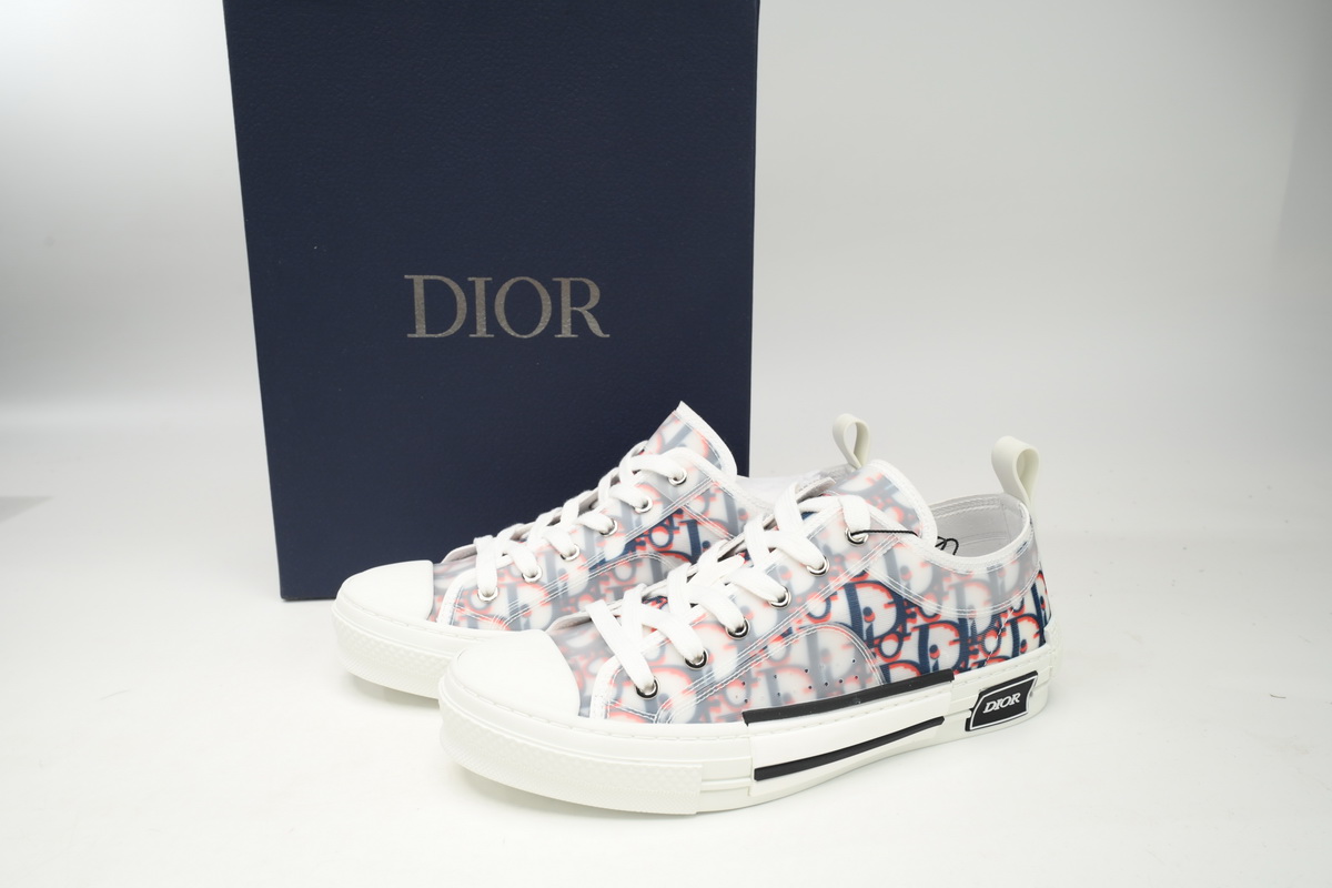 Dior B23 HT Oblique Low Bang Blue Red