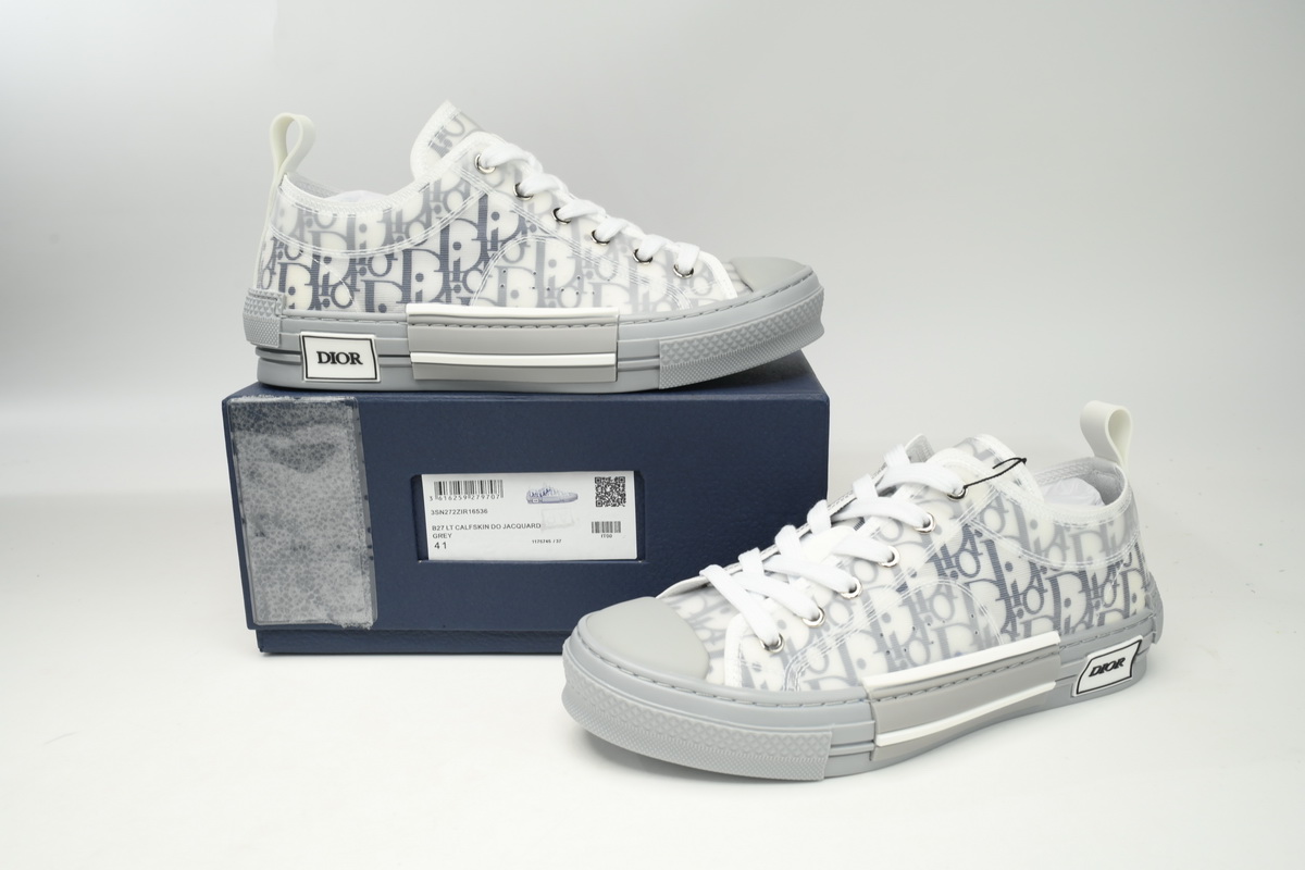 Dior B23 HT Oblique Low Cut Blue Gray