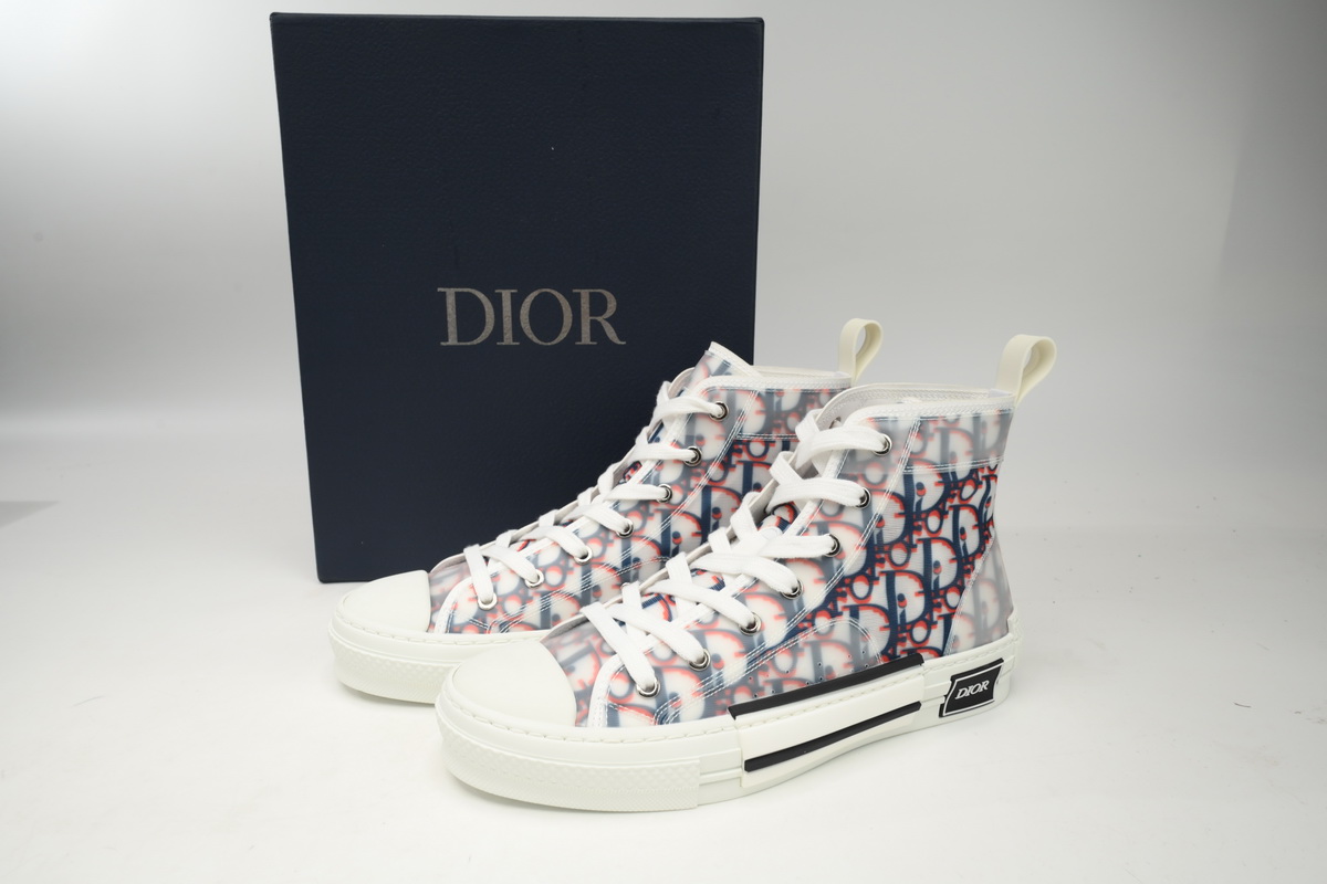 Dior B23 HT Oblique Transparency High Blue Red