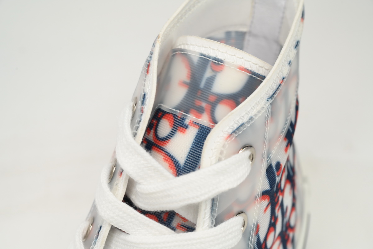 Dior B23 HT Oblique Transparency High Blue Red