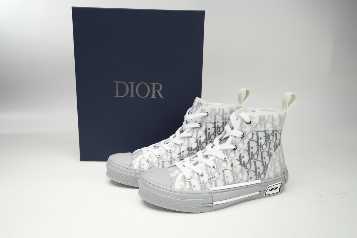 Dior B23 HT Oblique Transparency High White Blue Gray
