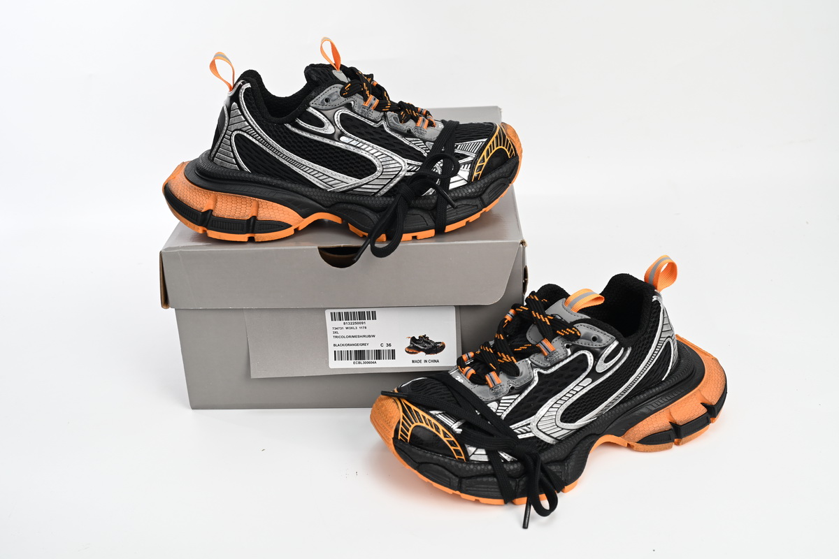 Balenciaga 3XL All Black Orange 734731 W3XL3 1178