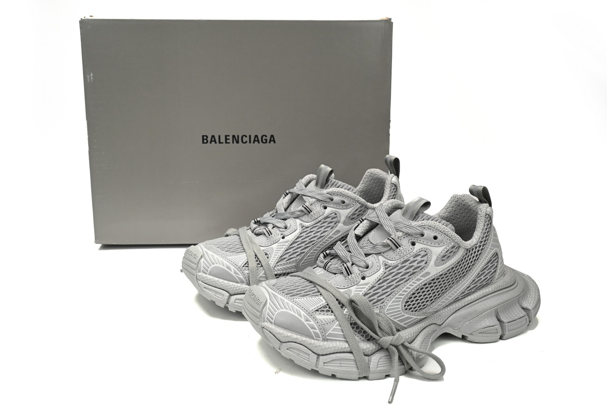 Balenciaga 3XL Silver Light Gray 734731 W3XLR 1281