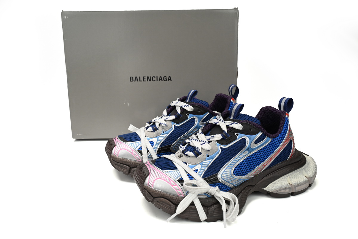Balenciaga 3XL Silver Red and Blue 542229 W1RB5 0513