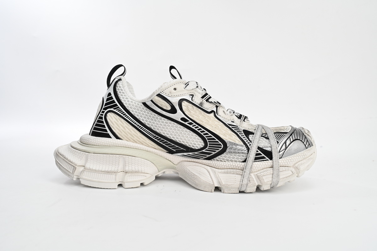 Balenciaga 3XL Silver Rice White Black 542229 W1RB5 0352