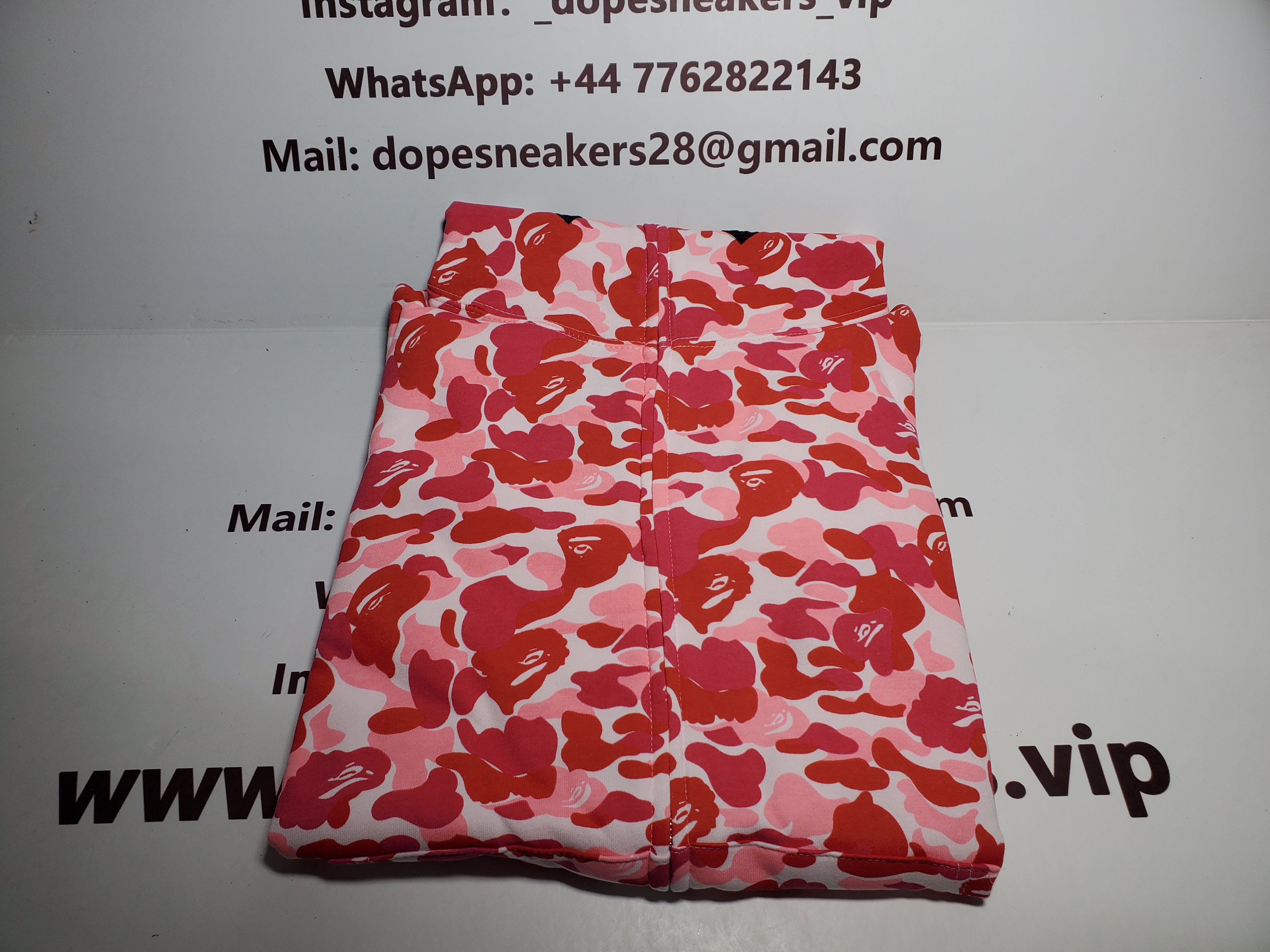 BAPE ABC Camo Shark Full Zip Hoodie Pink