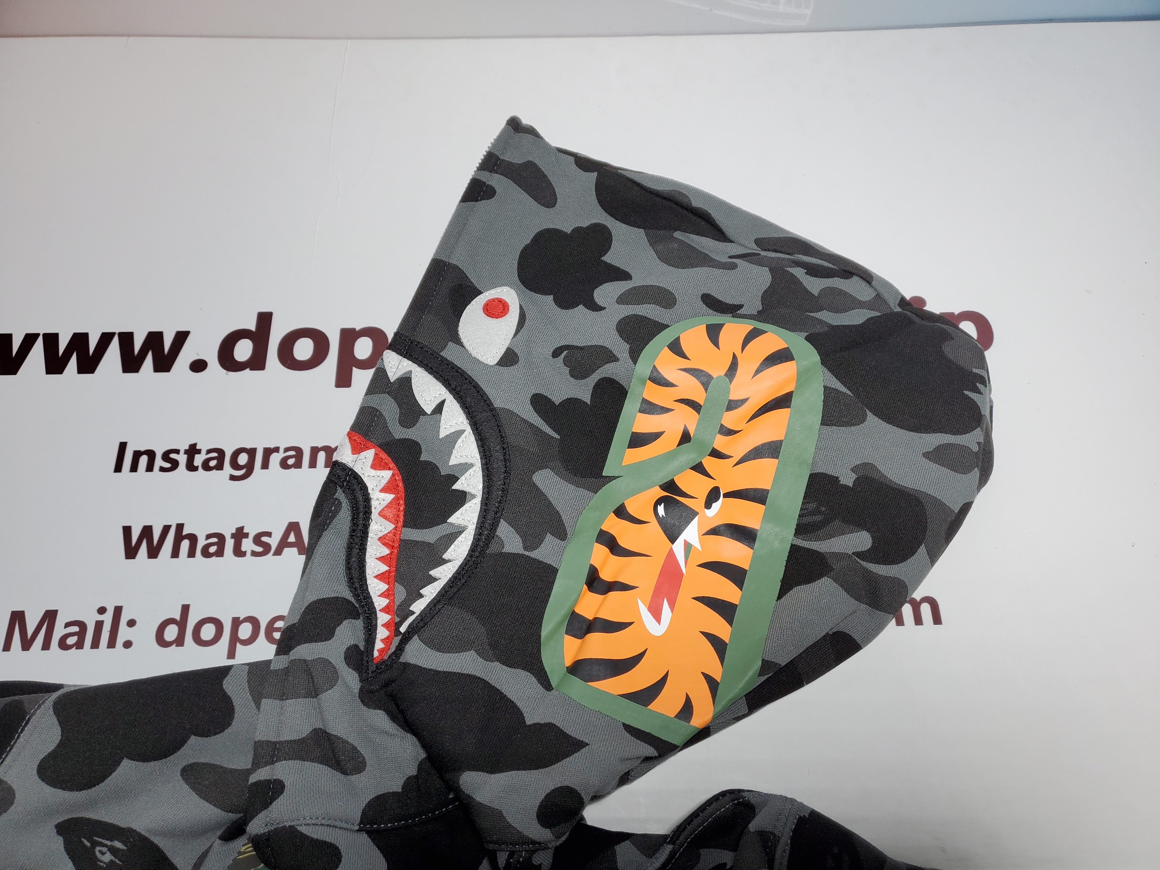 BAPE Color Camo Shark Zip Hoodie Black 4580793319054