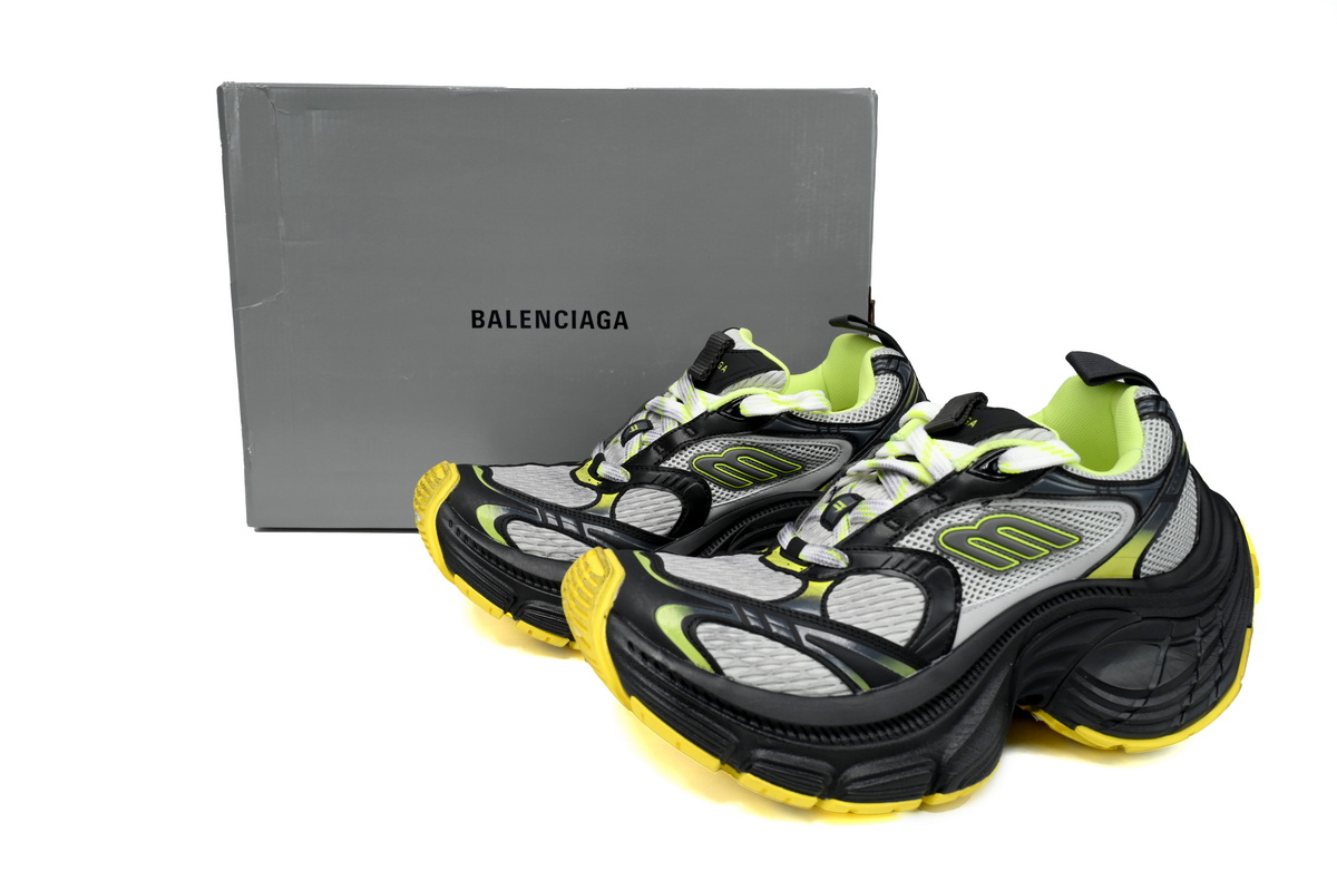 Balenciaga 10 XL White Gray Black Gray Yellow 784342 W2MV2 7010