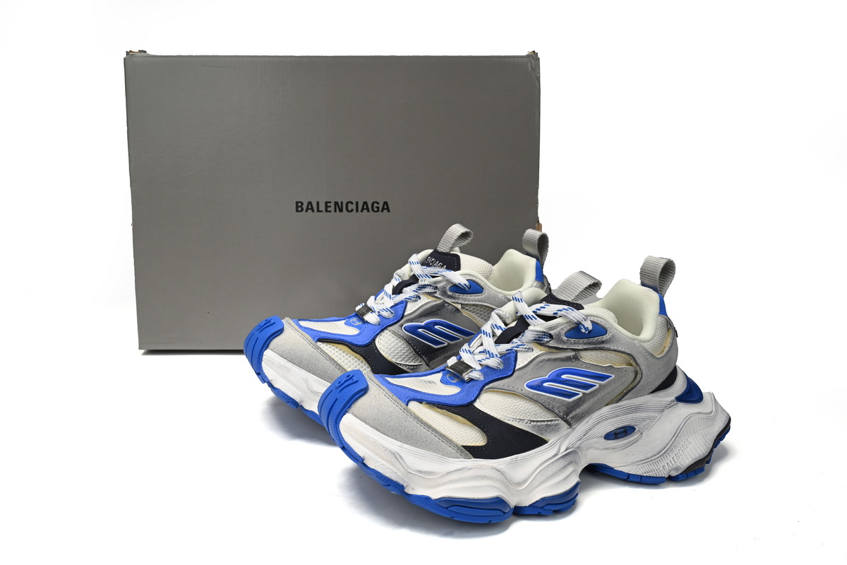 Balenciaga CARGO Sneaker Black White And Blue 784339-W2MV6-0328