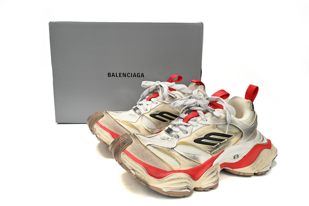 Balenciaga CARGO Sneaker White Red 784339-W2MV1-2098