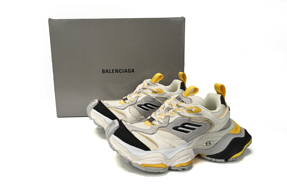 Balenciaga CARGO Sneaker White yellow silver 784339-W2MV1-1170