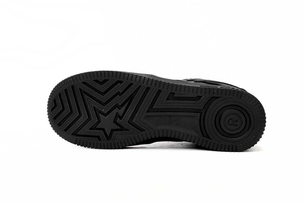 A Bathing Ape Bape Sta Low Black 1J30 -191- 013