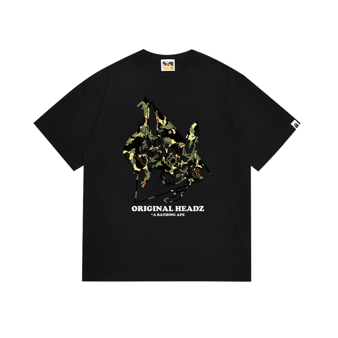 BAPE x UNKLE POINTMAN Logo T-shirt White / Black