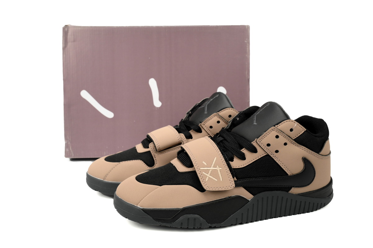 Travis Scott x Air Jordan Cut The Check Brown Black  FZ8117-214