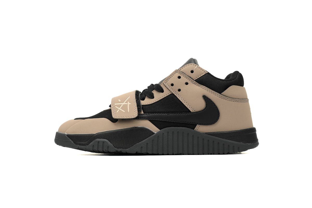 Travis Scott x Air Jordan Cut The Check Brown Black  FZ8117-214