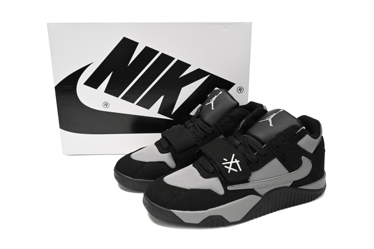 Travis Scott x Jordan Cut The Check Nice Kicks Black Charcoal  FZ8117-481