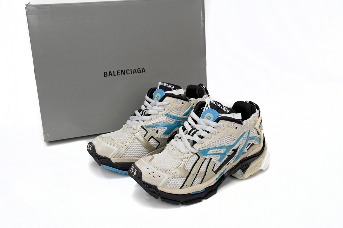 Balenciaga Runner Beige Grey Blue 677402 W5RH6 0312