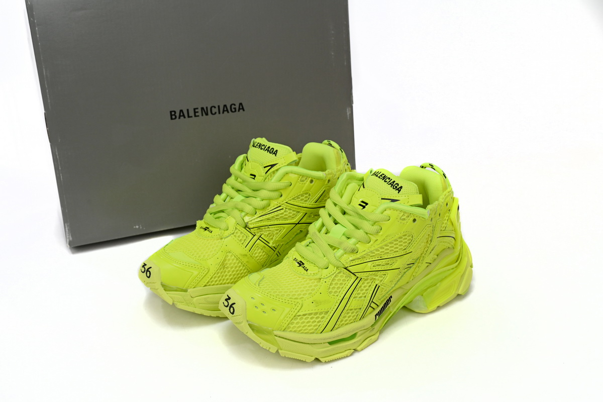 Balenciaga Runner Fluorescent Green 677402 W3RB4 7510